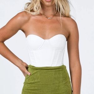 Princess Polly white corset top